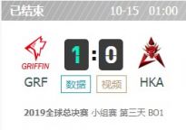LOLS9全球总决赛10月15日小组赛GRF vs HKA比赛视频